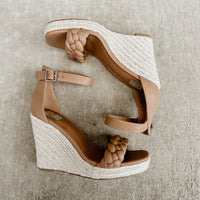 Harriet Braided Wedge • Caramel