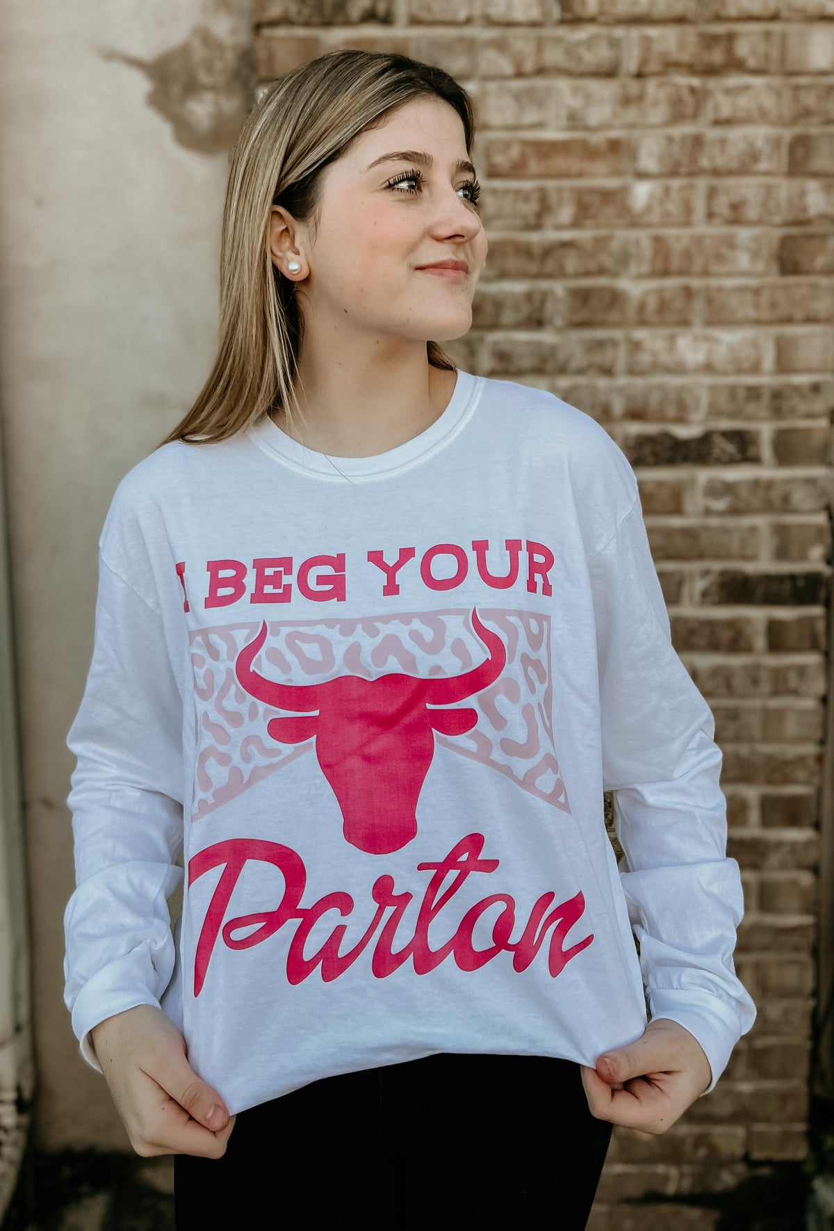 I Beg Your Pardon • Long Sleeve Tee • White