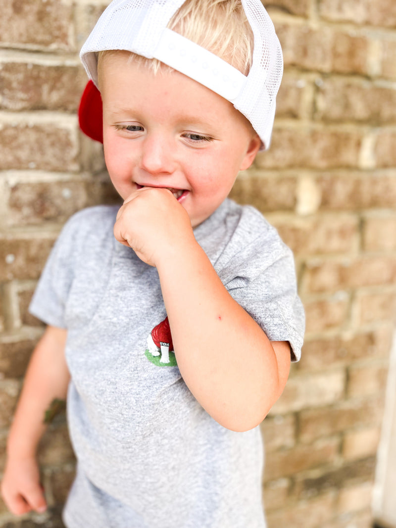 Georgia Boy • Leather Patch Hat • Red