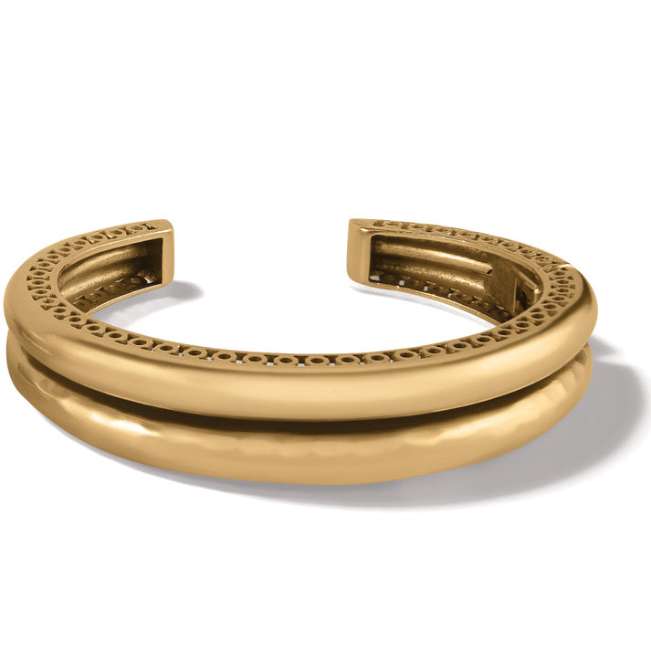 Inner Circle Double Hinged Bangle • Gold