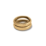 Inner Circle Double Ring Gold