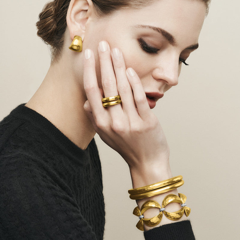 Inner Circle Double Ring Gold