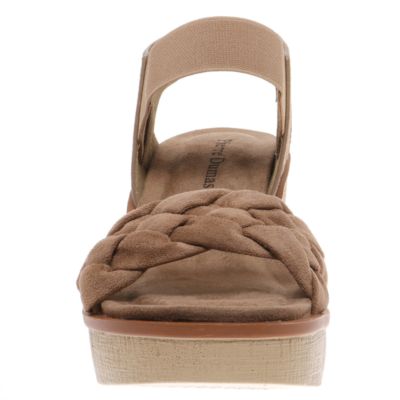 Clue 12 Wedge Sandal • Taupe Suede