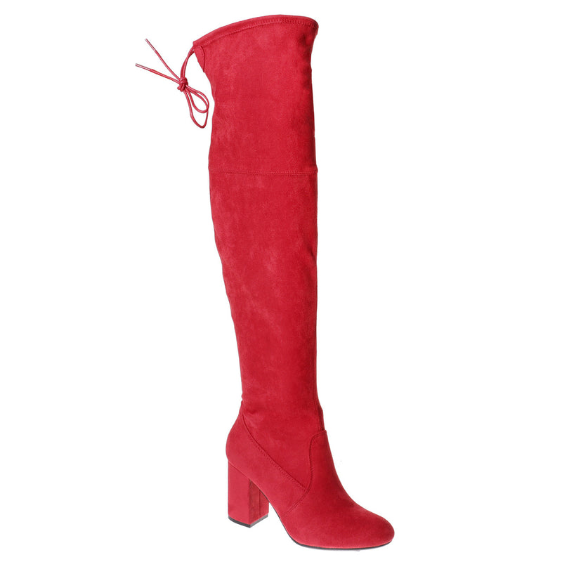 Alessa Knee High Boot • Red