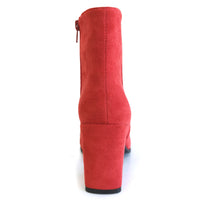 Calma 1 Heeled Bootie • Red