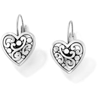 Contempo Heart Leverback Earrings