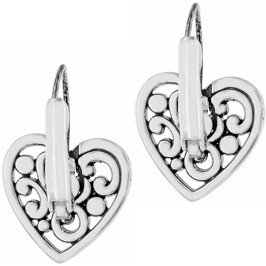 Contempo Heart Leverback Earrings