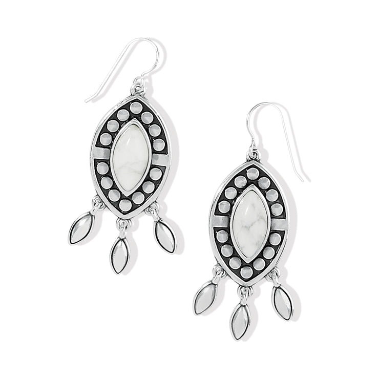 Pebble Dot Dream Howlite French Wire Earrings