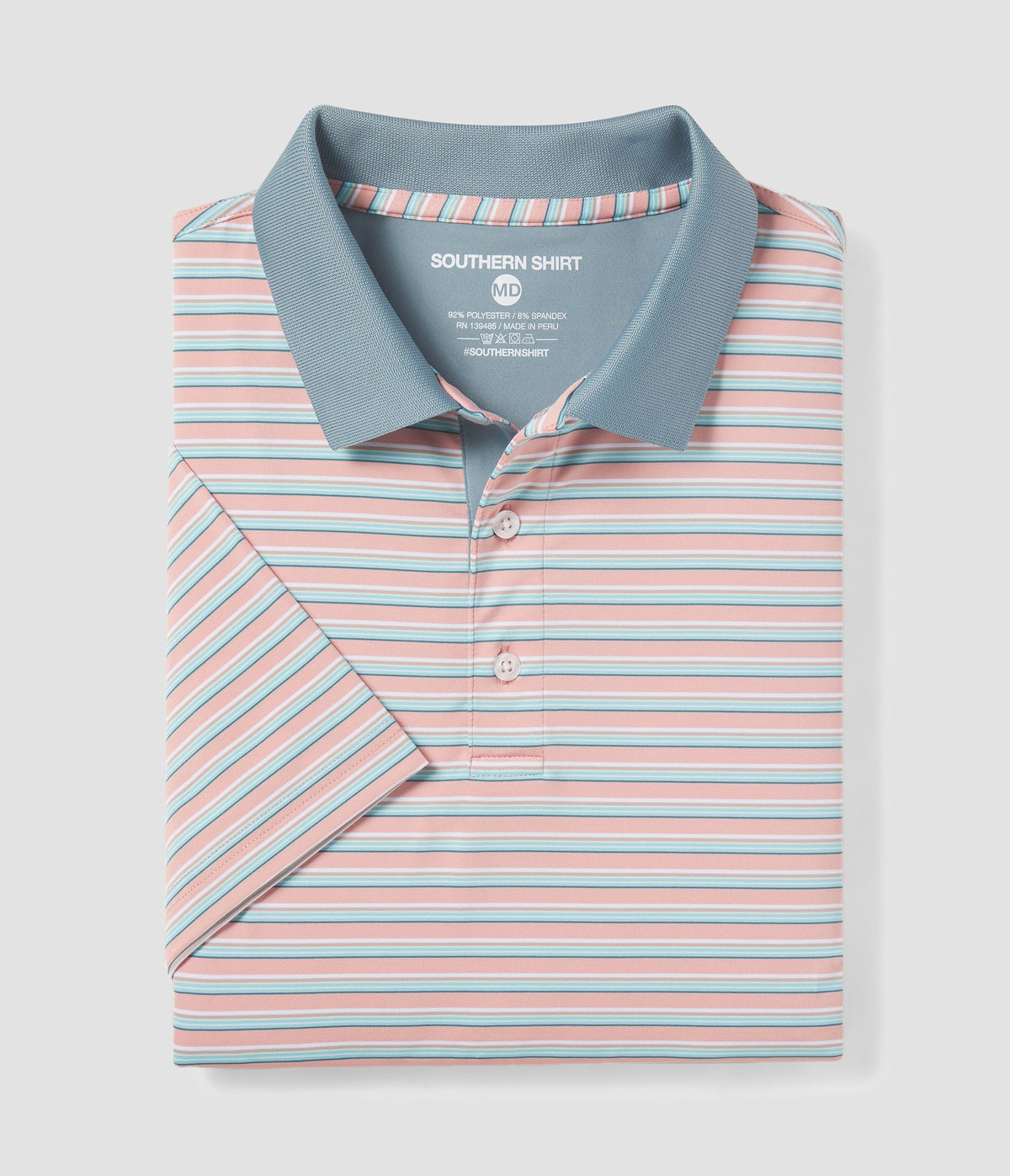 Somerset Stripe Polo SS • Sunset Drive