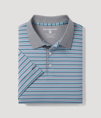 Tucker Stripe Polo • Blue Plum