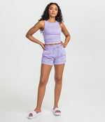 Womens Lined Hybrid Shorts • Orchid