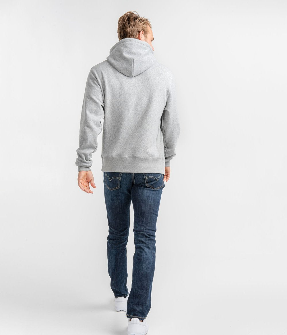 Double Face Fleece Hoodie • Heather Grey