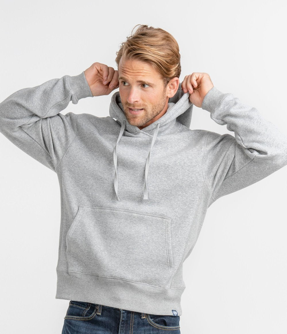 Double Face Fleece Hoodie • Heather Grey