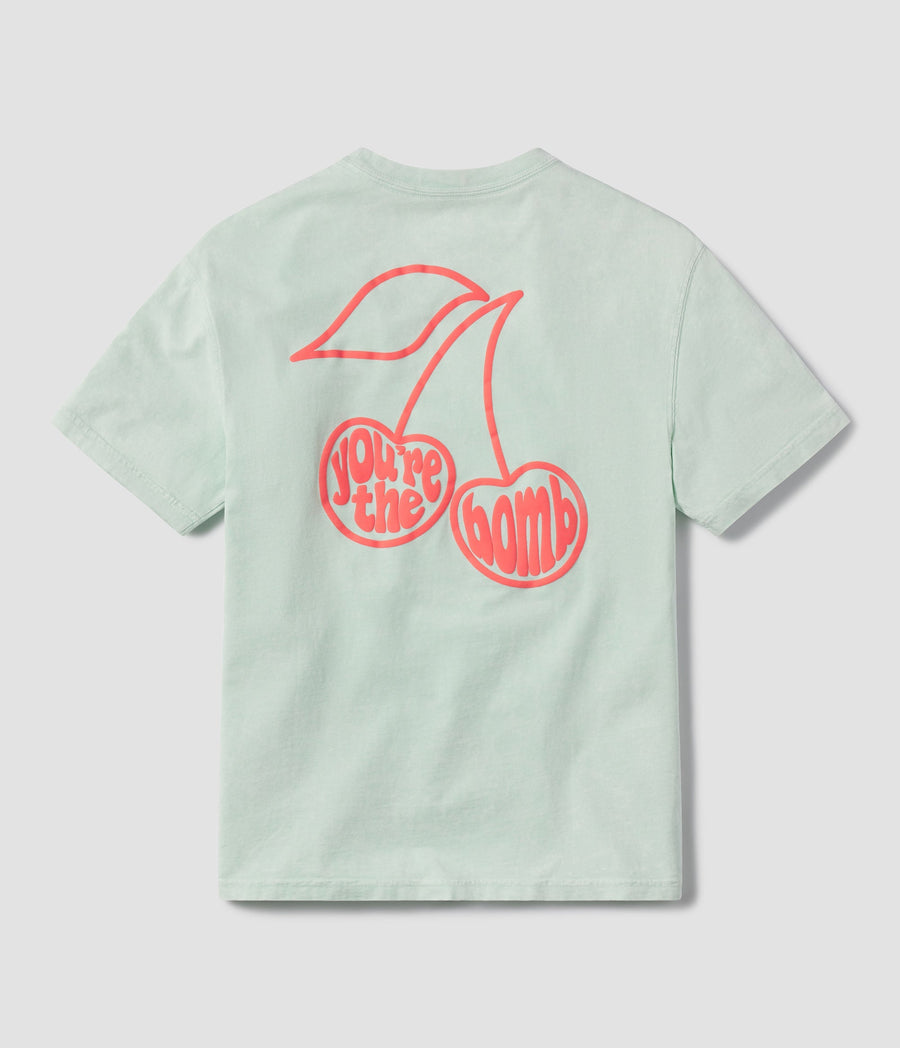 Happy Thoughts Short Sleeve Tee • Mint Julep