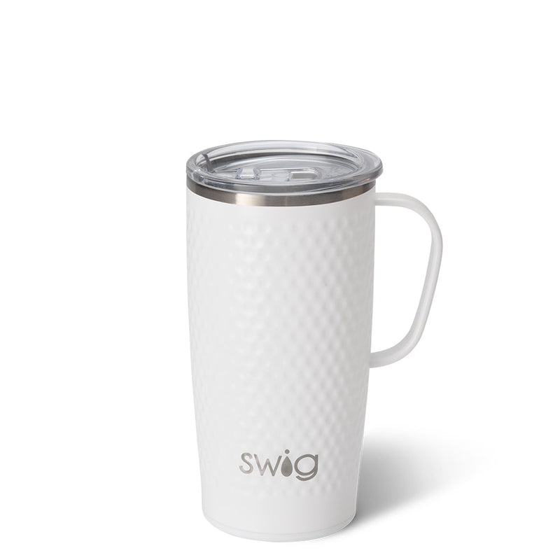 22oz Swig Travel Mug Insulated W/clear Lid and Handle, Personalized Gifts,  Laser Engraving, Mug, Swig, Coffee Lovers 
