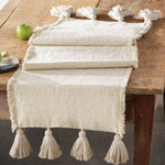 Off White Ponchaa Table Runner