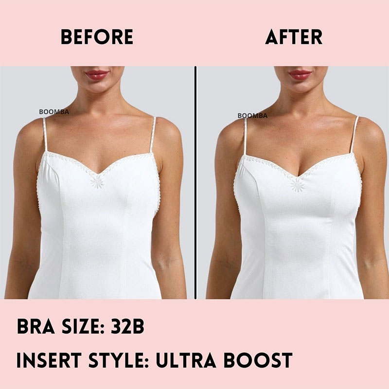 Women's Boomba Beige Padded Inserts - Breast Cup Size Booster Enhancer –  Moda Xpress