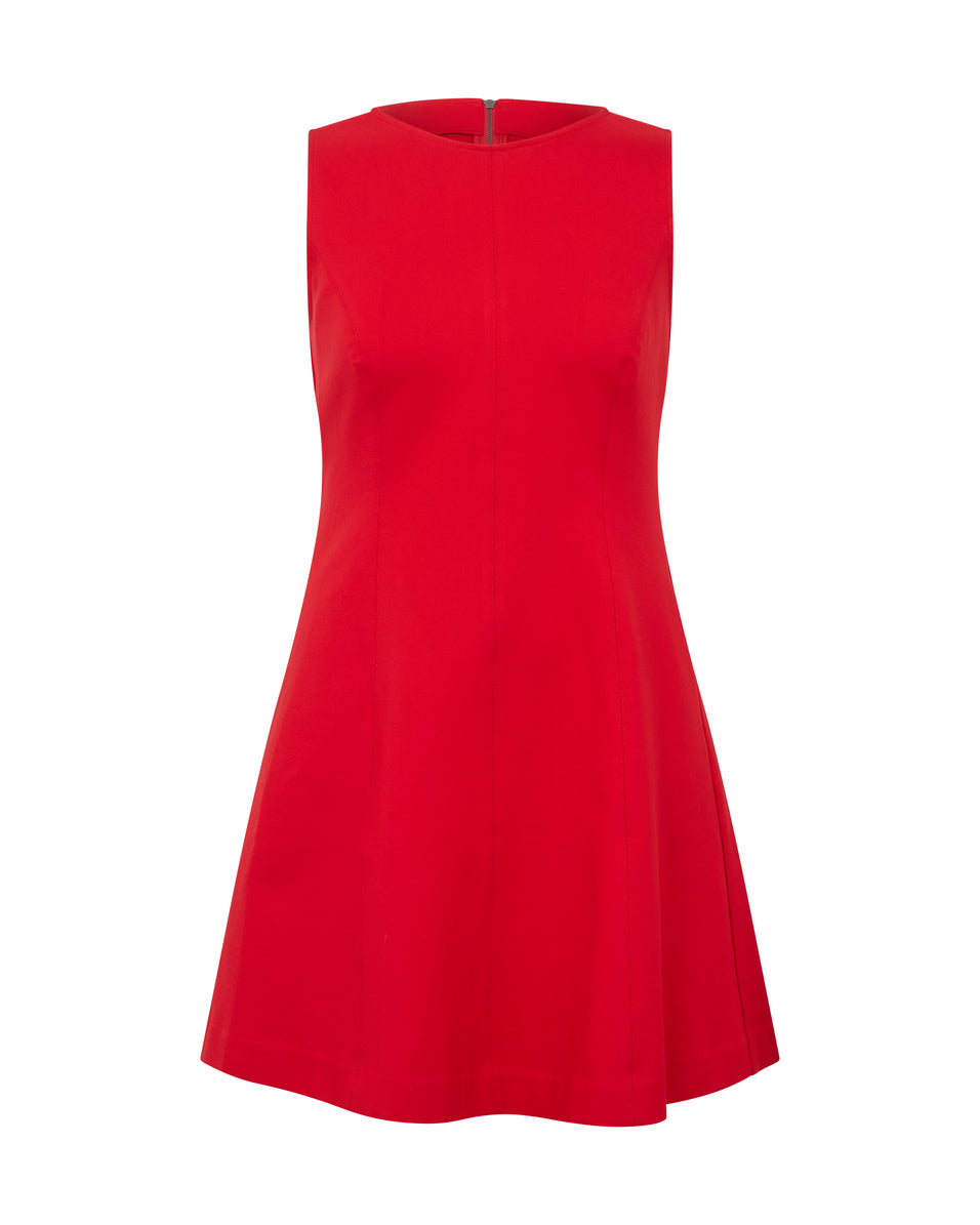 The Perfect A-line 3/4 Sleeve Dress | Spanx True Red