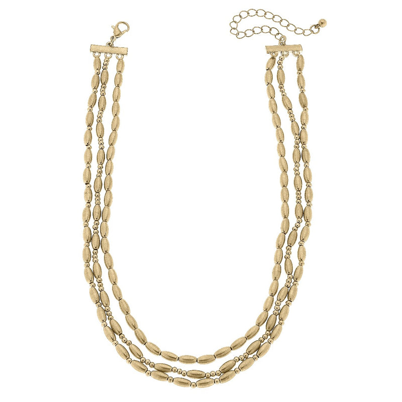 Myla Beaded Layer Necklace • Gold