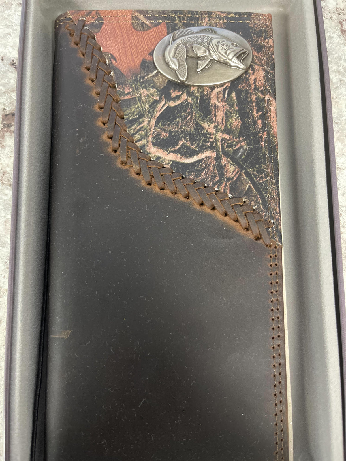 Leather Roper Wallet • Camo