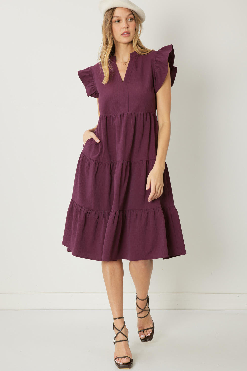 Puff Sleeve Maxi Dress