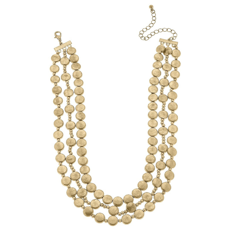 Paityn Beaded Layer Necklace • Gold